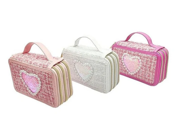 GIRABRILLA - 3 LEVEL PENCIL CASE TWEED
