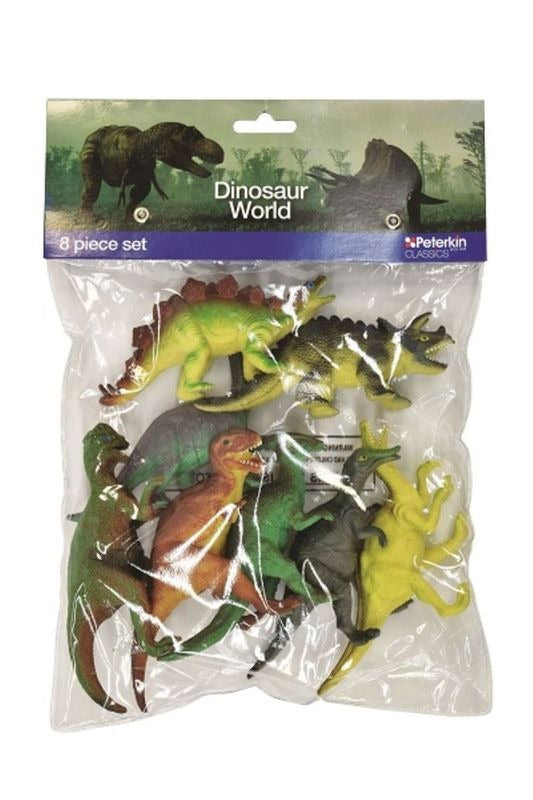 DINOSAUR WORLD 8 PIECE DINOSAUR SET