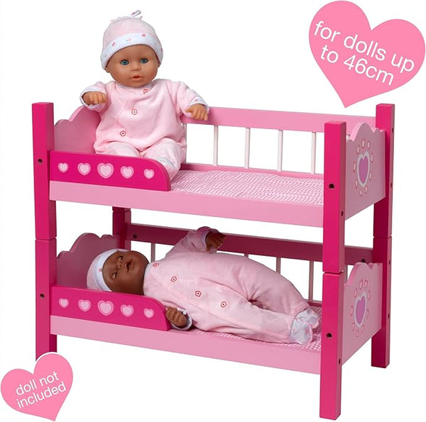 DOLLSWORLD WOODEN BUNK BEDS