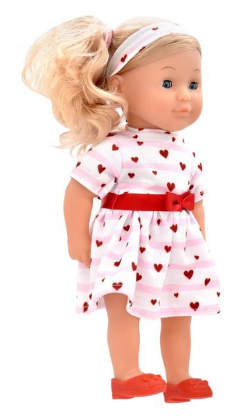 DOLLSWORLD - CHARLOTTE, BLONDE WITH SIDE PONY 14"