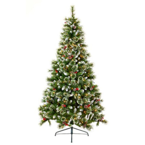 1.8M PRELIT SUGAR PINE TREE ICED TIPS CHRISTMAS TREE