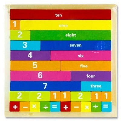 LITTLE HANDS WOODEN EDUCATION GAME - NUMBER PLAY