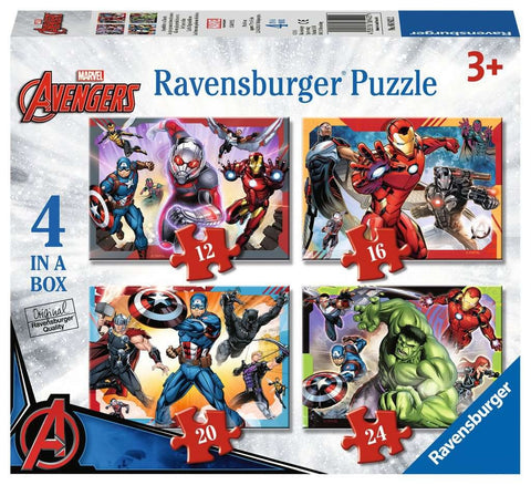 MARVEL AVENGERS 4 IN A BOX PUZZLE