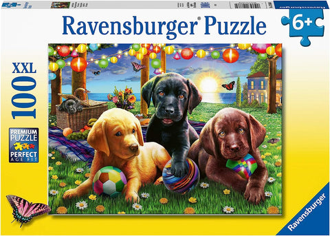 PUPPY PICNIC XXL PUZZLE 100PCE