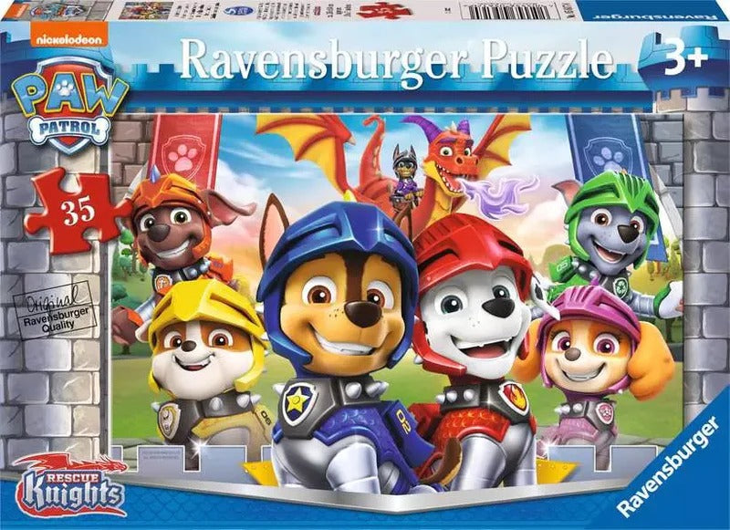 PAW PATROL KNIGHTS & DRAGONS PUZZLE 35PCE