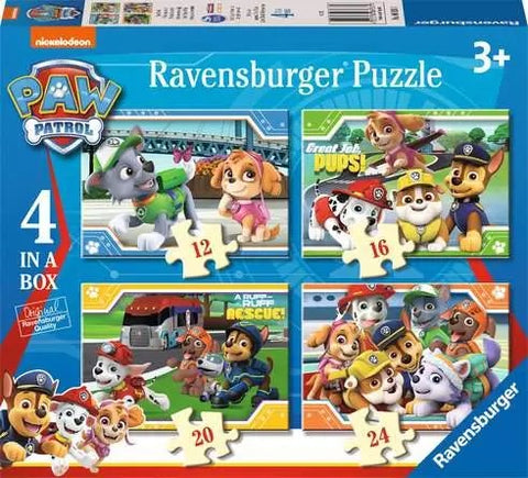PAW PATROL PUZZLE 4 IN A BOX