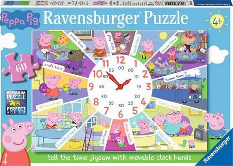 PEPPA PIG CLOCK PUZZLE 60PCE