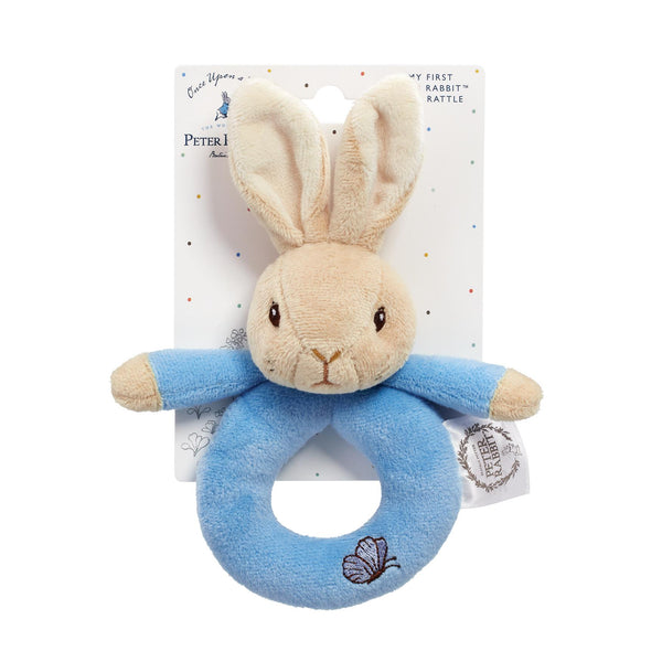 PETER & FLOPSY PLUSH RING RATTLE