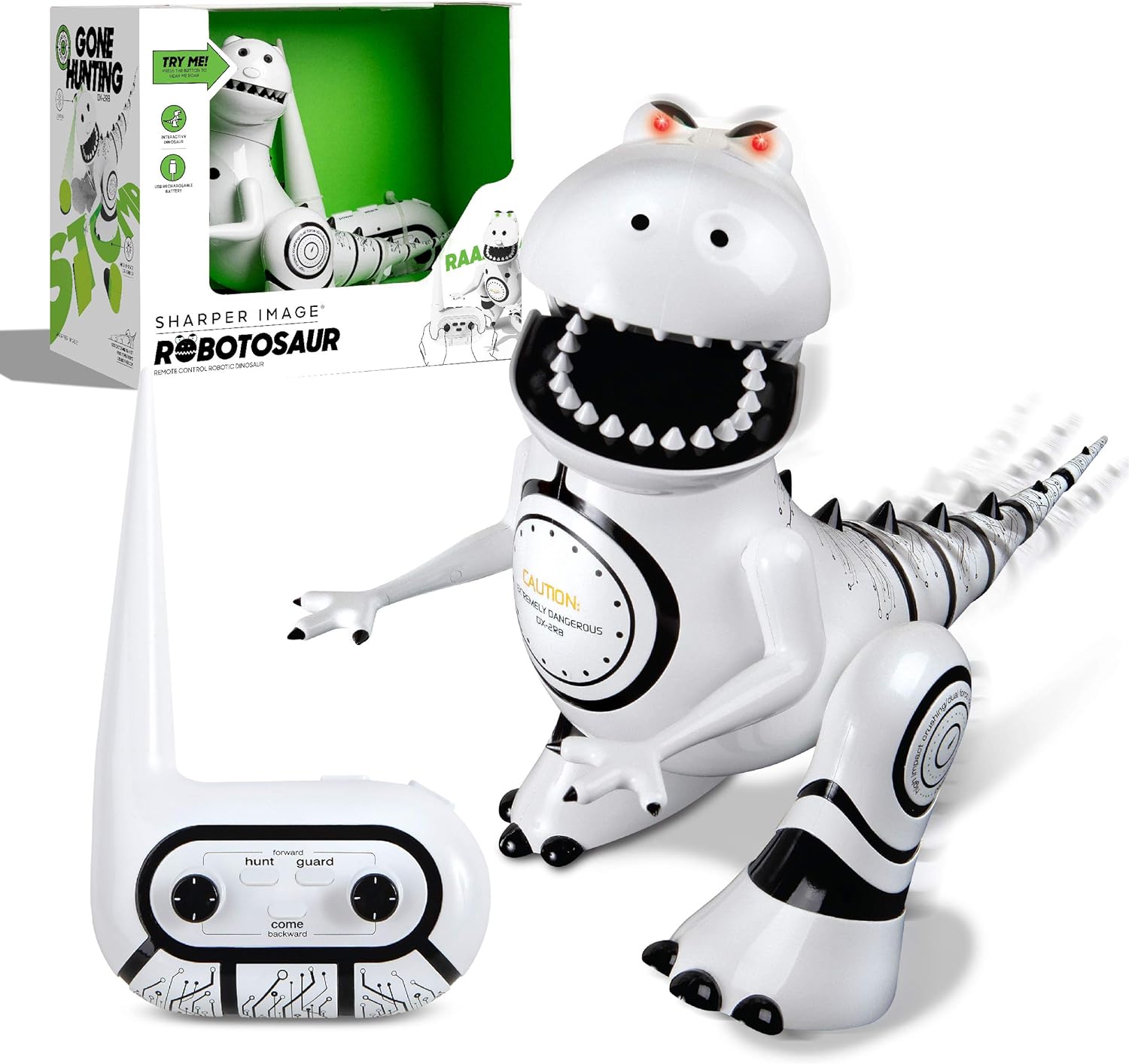 SHARPER IMAGE REMOTE CONTROL ROBOTIC ROBOTOSAUR TRAINABLE