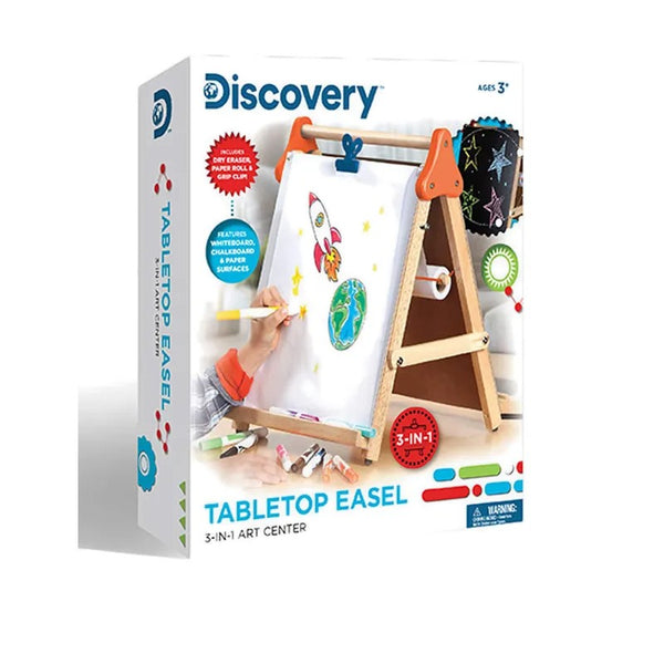 DISCOVERY TOY WOOD EASEL TABLETOP