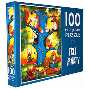 TREE PARTY 100 PIECE JIGSAW PUZZLE