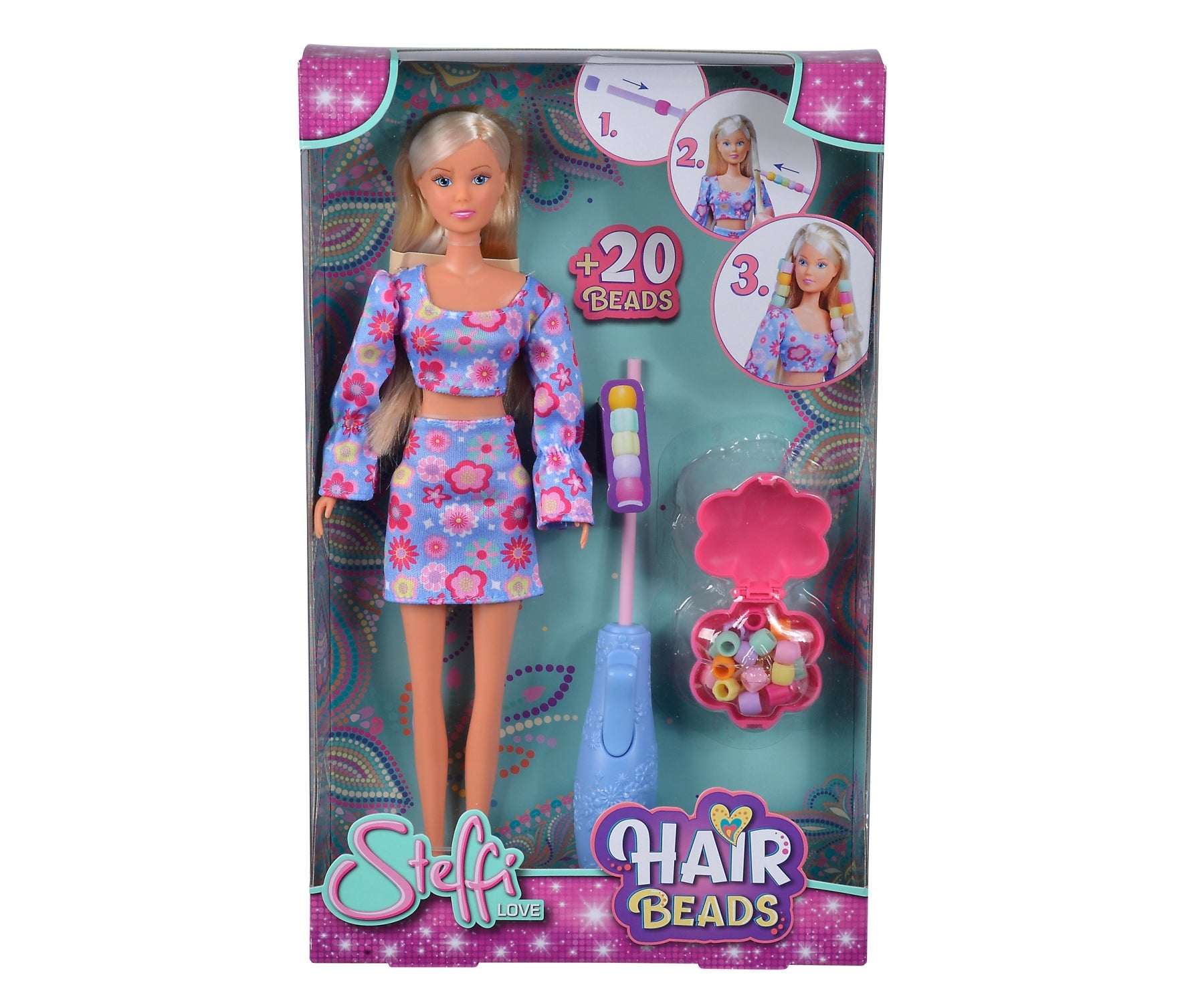 STEFFI LOVE DOLL WITH HAIR BEADS