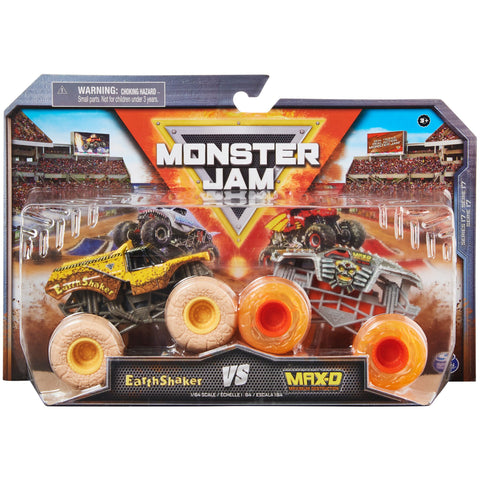 MONSTER JAM REV & SPIN DIE-CAST 1:64 2 PK