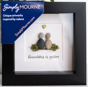 FRIENDSHIP IS GOLDEN 4 X 4 FRAME