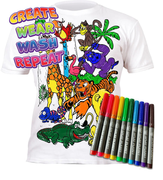 ZOO DESIGN SPLAT T-SHIRT - EXTRA LARGE (AGED 9-11)