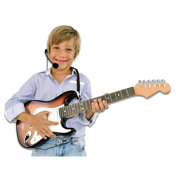 ELECTRONIC ROCK GUITAR WITH HEADSET MICROPHONE