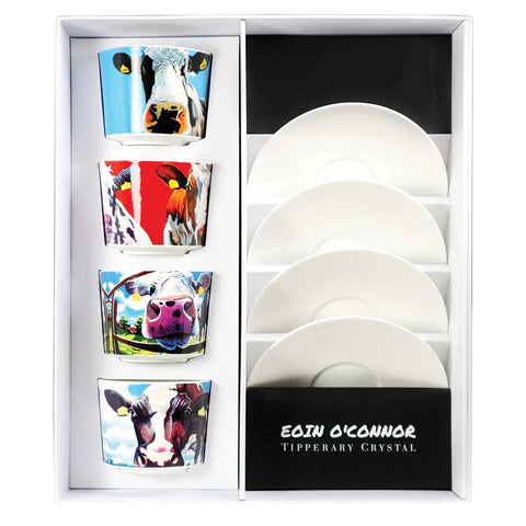 EOIN O'CONNOR SET OF 4 CAPPUCCINO MUGS