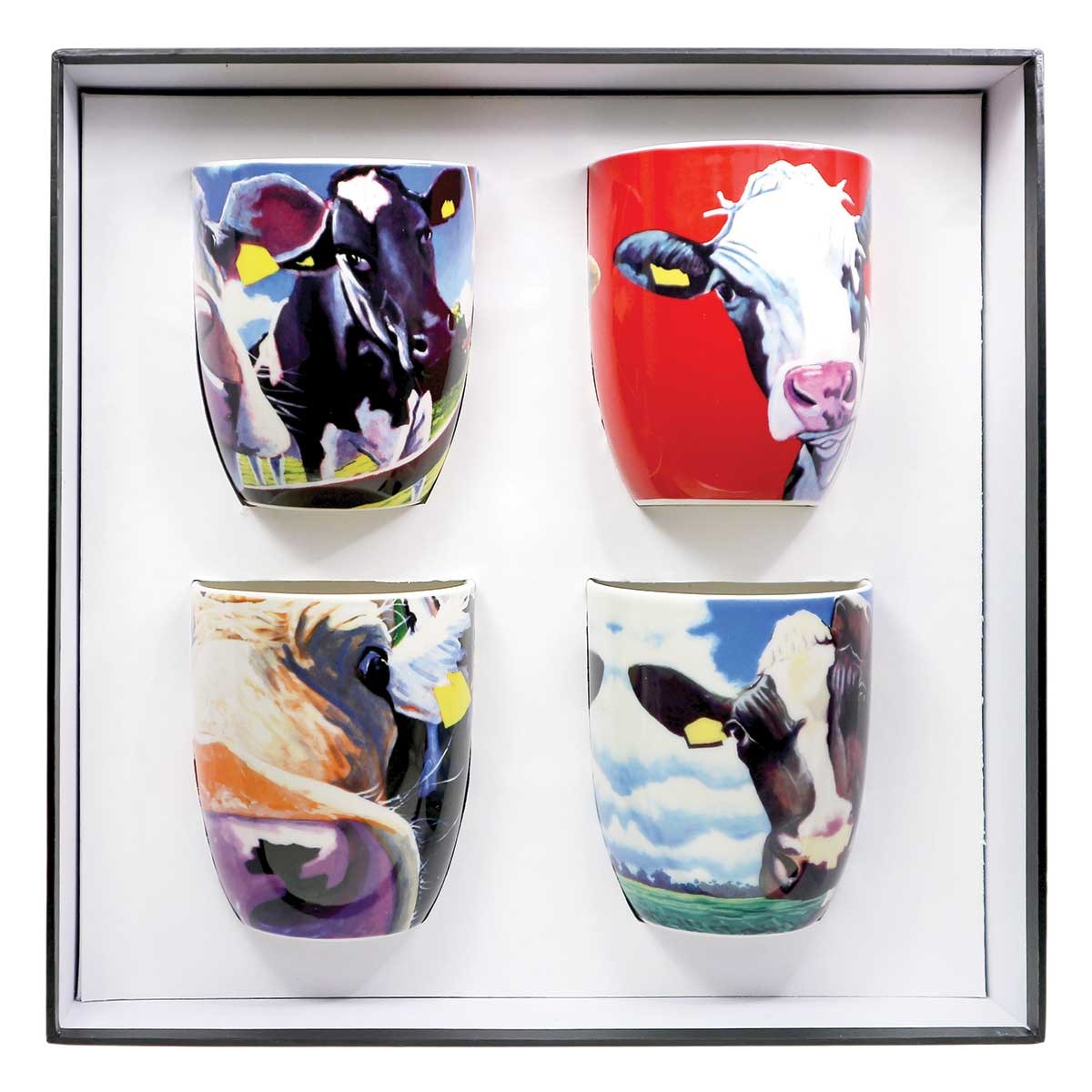 Set of 4 Cow Mugs (Eoin O'Connor)