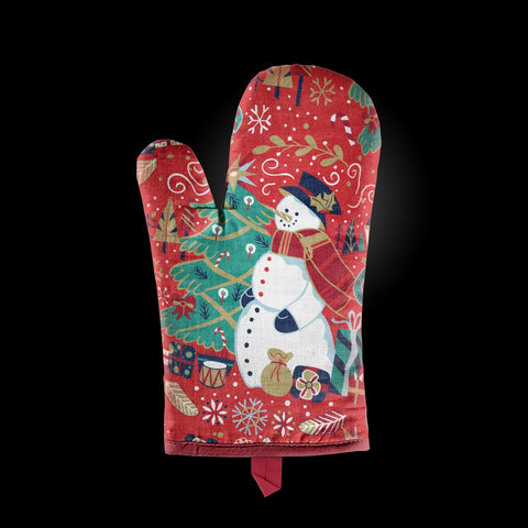 Gauntlet Oven Glove - Snowman