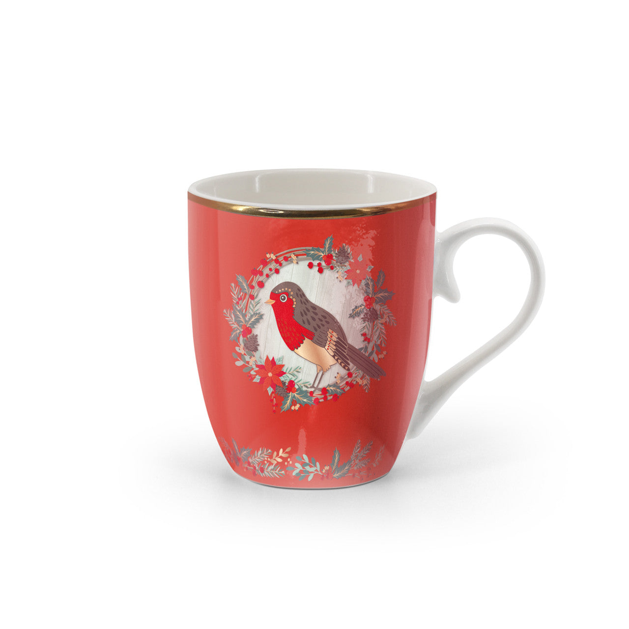 Single Christmas Mug - Christmas Robin