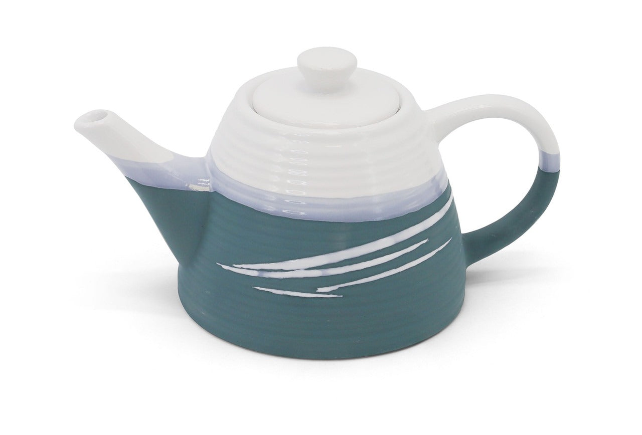 PAUL MALONEY POTTERY TEAL TEA POT