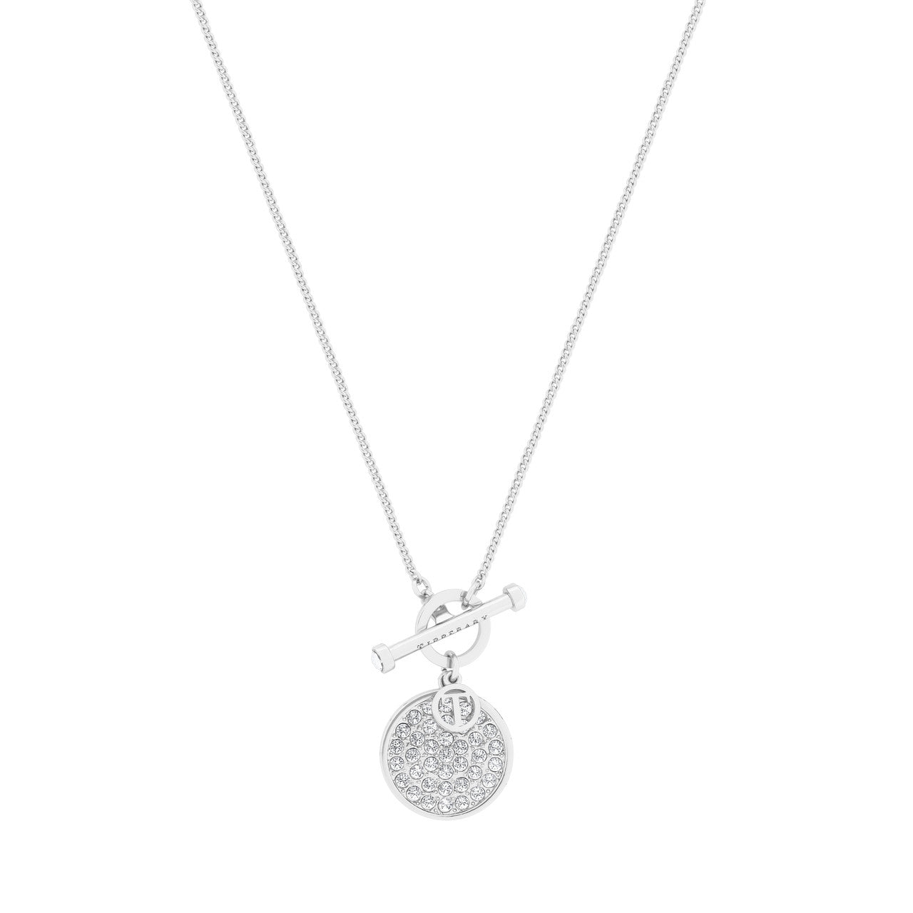 Circle T-Bar Pendant (Pave Set)
