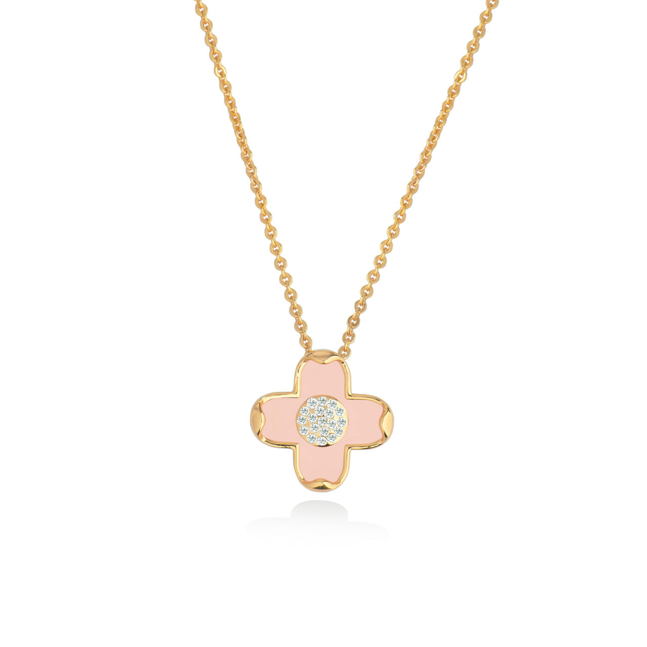 Le Fleur - Pink & Cz Pendant