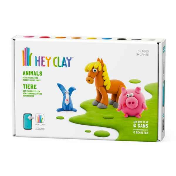 HEY CLAY ANIMALS 6 CAN SET