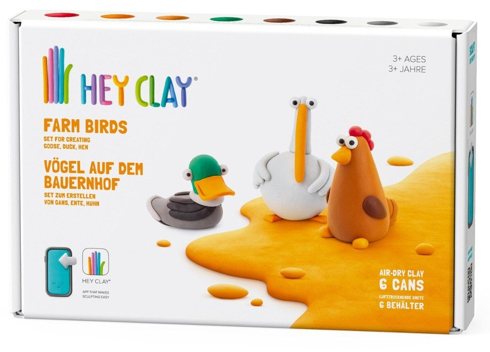 HEY CLAY FARM BIRDS 6 CAN SET