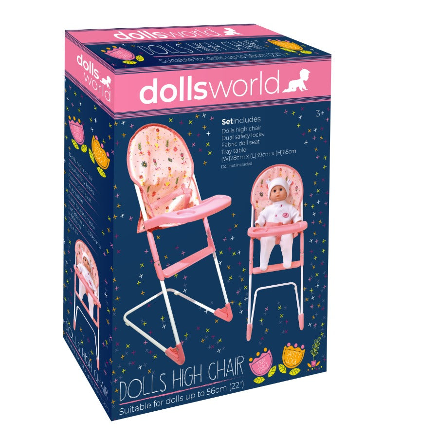 DOLLSWORLD DELUXE HIGHCHAIR 22"