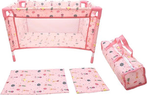 DOLLSWORLD DELUXE TRAVEL COT