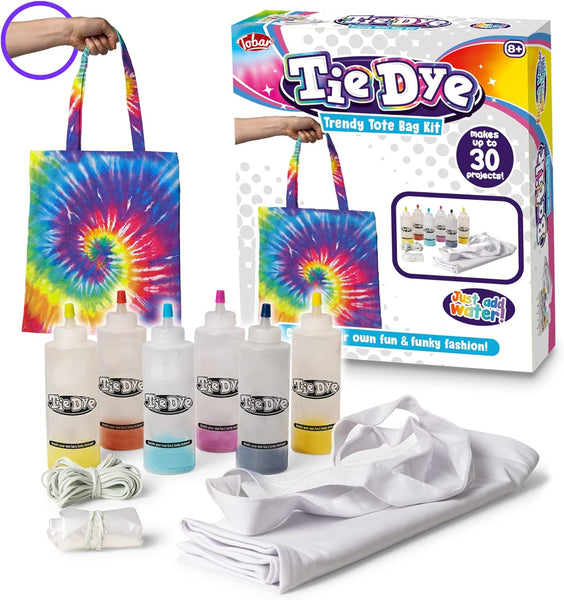 TIE DYE TRENDY TOTE BAG KIT