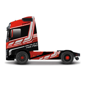 1:43 STREET FIRE HAULER WITH CAB - RED