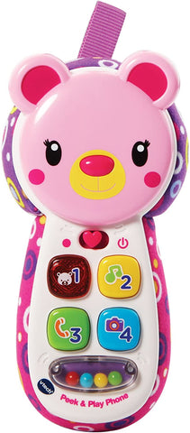 VTECH PEEK & PLAY PHONE - PINK