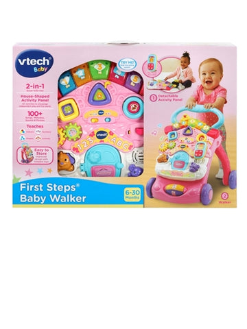 VTECH FIRST STEPS BABY WALKER - PINK