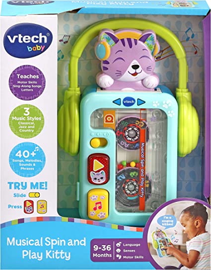 VTECH MUSICAL SPIN AND PLAY KITTY