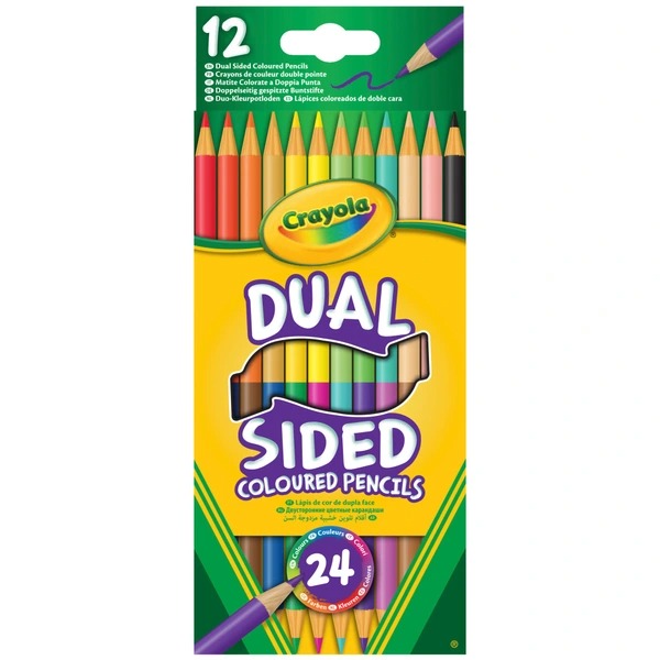 CRAYOLA 12 DUAL SIDED PENCILS