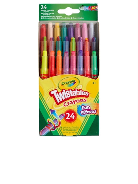 CRAYOLA 24 MINI TWISTABLE SPECIAL EFFECT CRAYONS