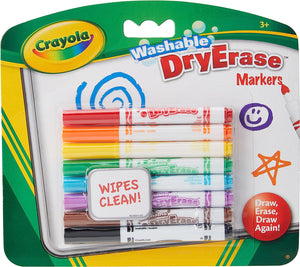 8 WASHABLE DRY ERASE MARKERS