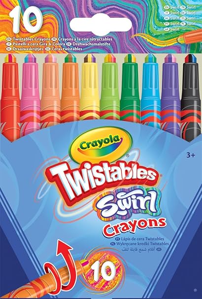 12 SWIRL MINI TWISTABLE CRAYONS