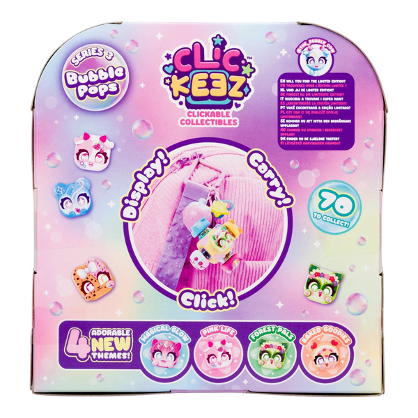 CLICKEEZ S3 BUBBLE POPS DELUXE KEYCHAIN