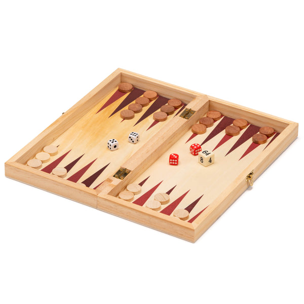 TOYRIFIC 3 IN 1 GAMES BOARD - CHESS, DRAUGHTS & BACKGAMMON