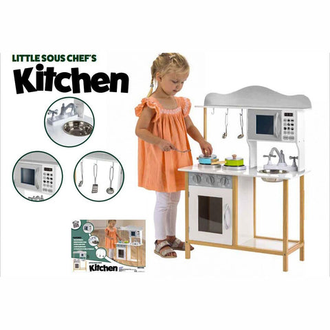PLAYHOUSE LITTLE SOUS CHEF KIDS WOODEN PLAYSET